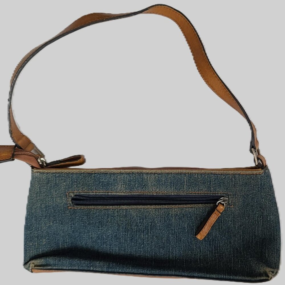 Vintage ALDO patchwork denim mini shoulder bag Y2K RARE - Picture 2 of 7